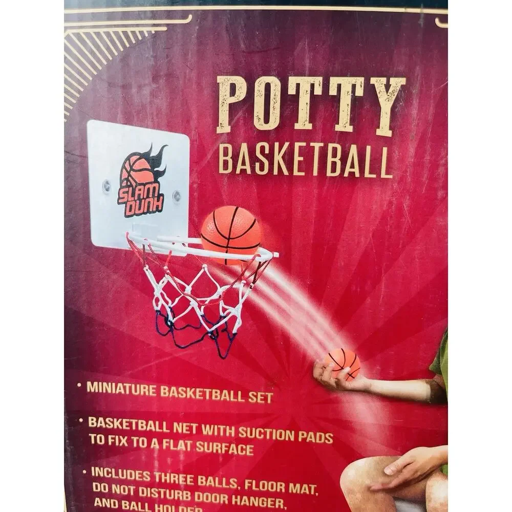Potty Basketball Bathroom Decor Novelty Man Cave Game Urinal Camping New